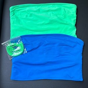Set of 2 Aerie bandeau swim tops Medium